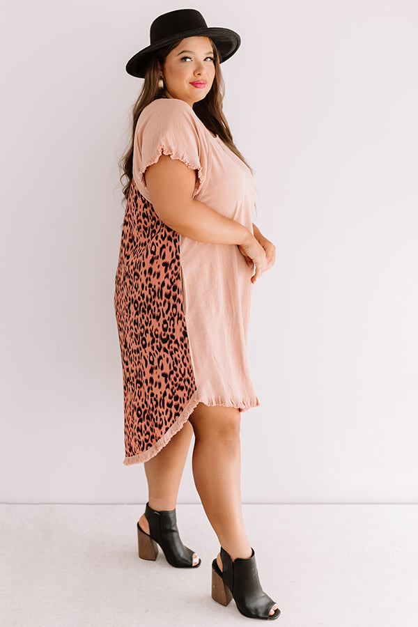 Wild Wishes Frayed Leopard Dress Curves Image - 1