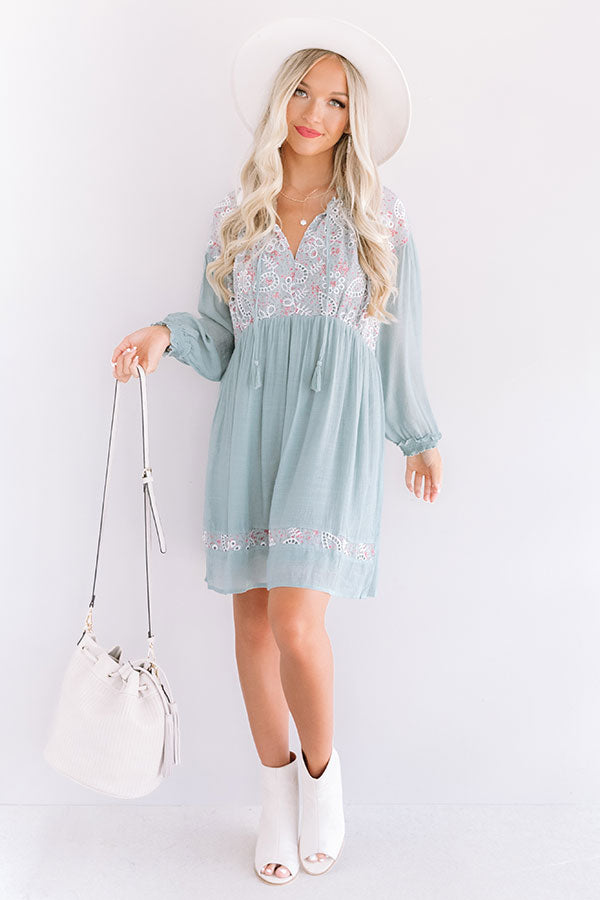 Gondola Gorgeous Babydoll Tunic Dress In Limpet Shell • Impressions ...