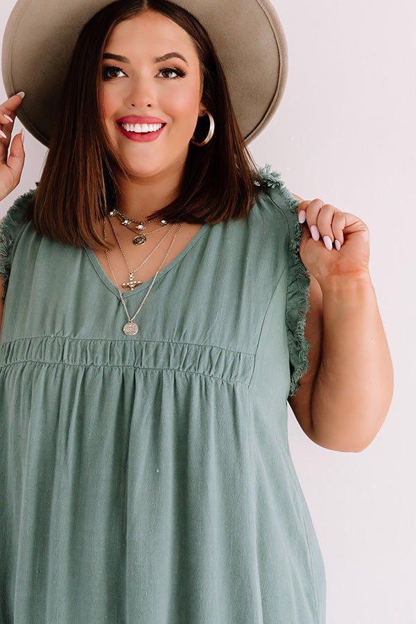 Sunny Sensation Frayed Dress Curves Image - 4