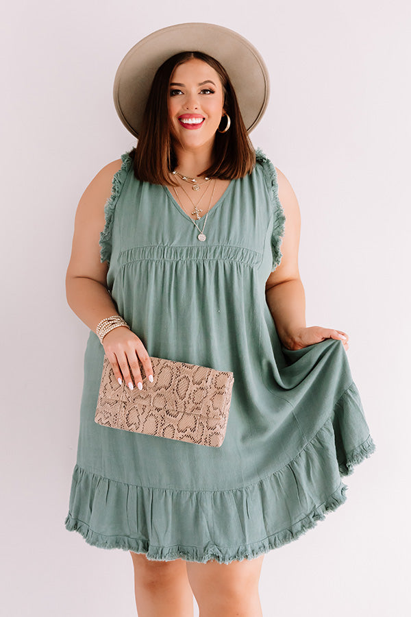 Sunny Sensation Frayed Dress Curves Image - 1