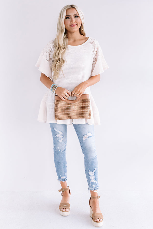 Quiet Oasis Waffle Knit Tunic Image - 2