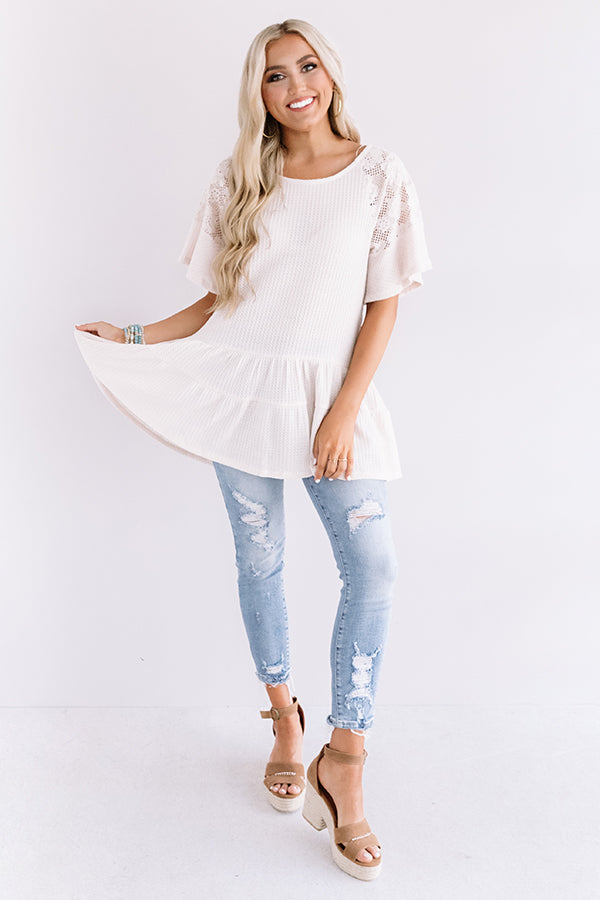 Quiet Oasis Waffle Knit Tunic Image - 1