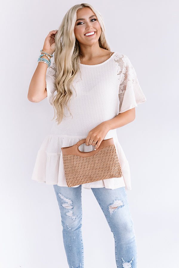 Quiet Oasis Waffle Knit Tunic Image - 3