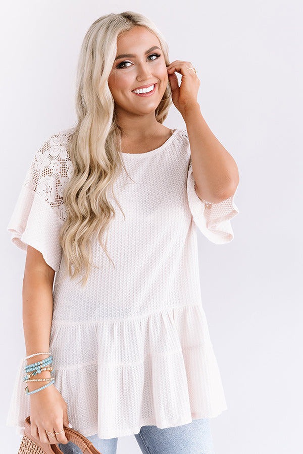 Quiet Oasis Waffle Knit Tunic Image - 5