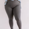 Let's Chill Ultra Soft Midrise Legging in Charcoal Curves Image - 1