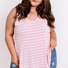 Sweeter In Stripes Shift Tank In Pink   Curves Image - 1