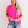 Riverside Romance Shift Top In Hot Pink Image - 1