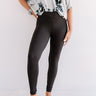 Let's Chill Ultra Soft Midrise Legging in Black Image - 1