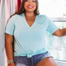 Coastal Chic Shift Tee In Aqua  Curves Image - 1
