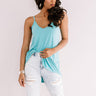 Kisses On The Coast Shift Tank In Turquoise Image - 1