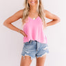 Kisses On The Coast Shift Tank In Pink Image - 1