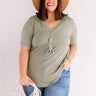 Coastal Chic Shift Tee In Sage Curves Image - 1
