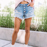 KanCan The Astoria Midrise Distressed Shorts in Light Wash Image - 1
