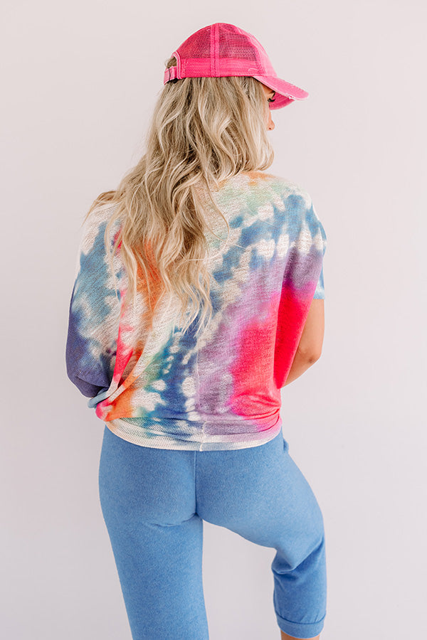 Sunshine Forecast Tie Dye Top Image - 5