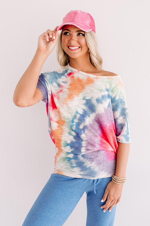 Sunshine Forecast Tie Dye Top Image - 1