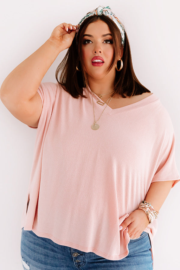 Sing Along Shift Top In Rose Quartz Curves Image - 4