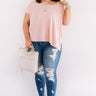 Sing Along Shift Top In Rose Quartz Curves Image - 1