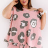 Seaside Twist Leopard Shift Top in Pink   Curves Image - 1