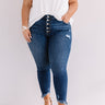 KanCan The Verona High Waist Frayed Skinny Curves Image - 1