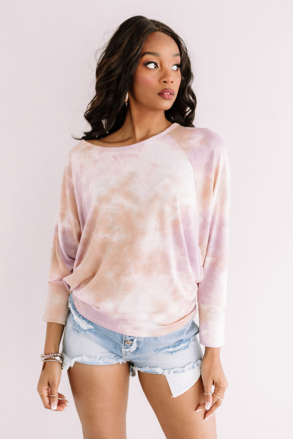 Tupelo Honey Tie Dye Shift Top In Lavender Image - 1