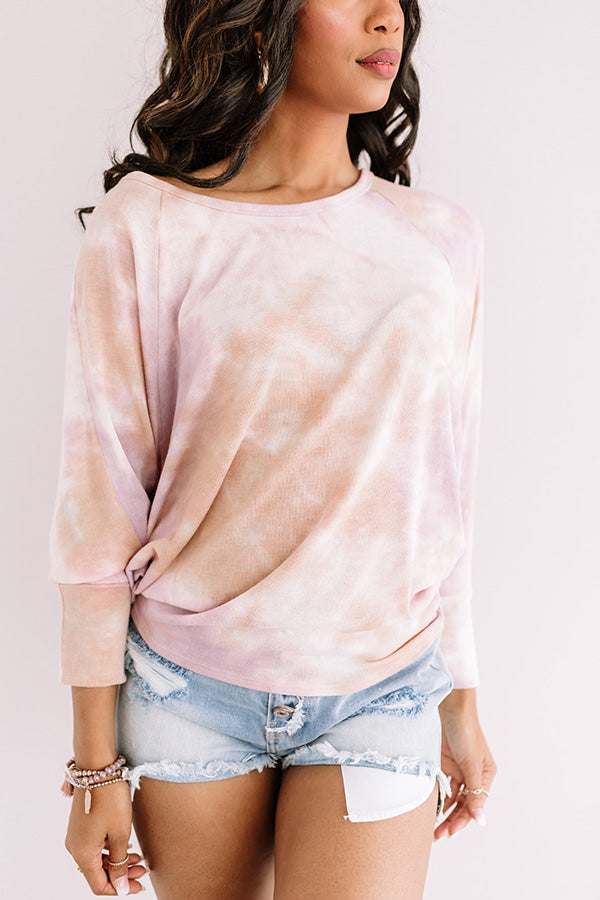 Tupelo Honey Tie Dye Shift Top In Lavender Image - 3
