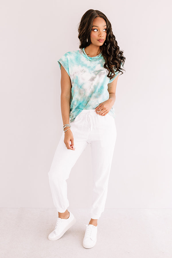 SUMMER SENSATION TIE DYE TOP - PEACH MIX main image 1
