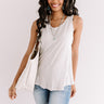 Carefree Crush Top In Light Grey Image - 1