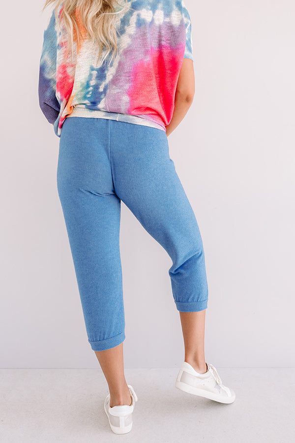 Casa Casual Joggers In Ocean Blue Image - 5
