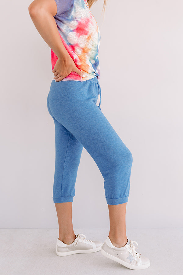 Casa Casual Joggers In Ocean Blue Image - 4