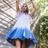 Twirling At Sunset Ombre Shift Dress In Lavender Image - 1