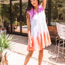 Twirling At Sunset Ombre Shift Dress In Pink Image - 1