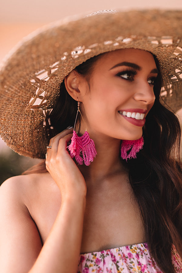 Prim And Pretty Earrings In Pink – Impressions Online Boutique
