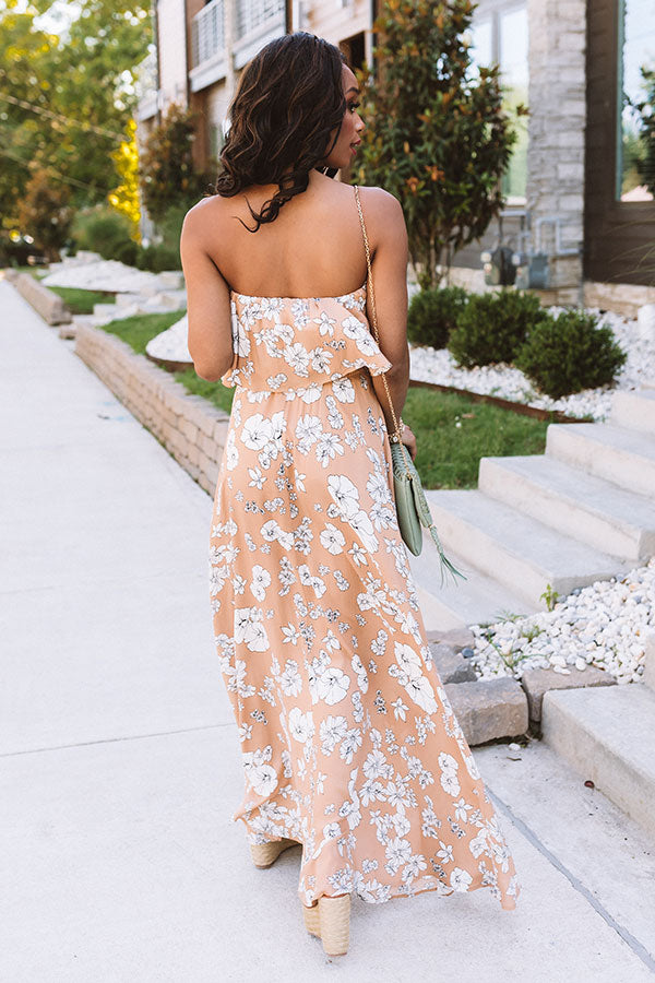 Santorini Seas Floral Maxi Image - 5