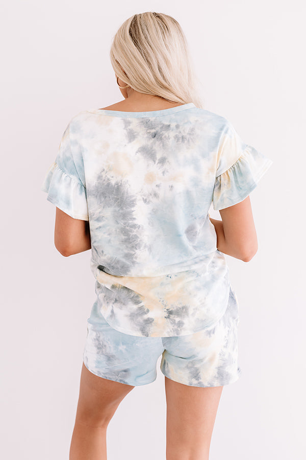 Happy Afternoon Tie Dye Shift Top    Curves