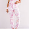 Chill Out Tie Dye Joggers In Pink Image - 1