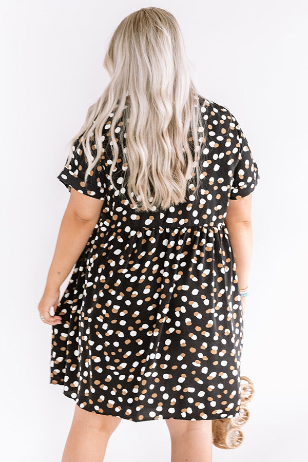 Ready, Set, Rome Babydoll Dress In Black Curves Image - 5