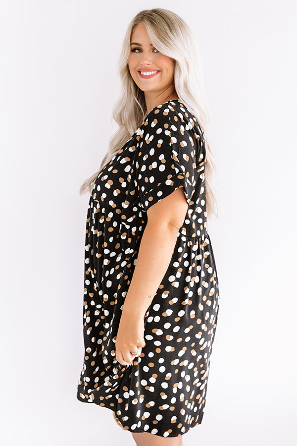 Ready, Set, Rome Babydoll Dress In Black Curves Image - 4