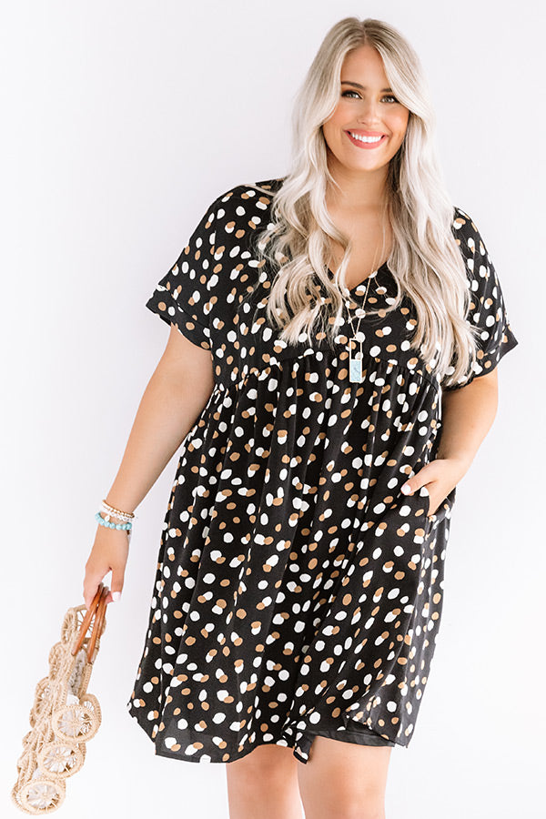 Ready, Set, Rome Babydoll Dress In Black Curves Image - 3