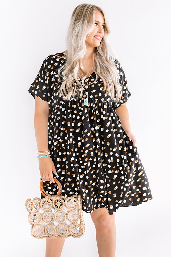 Ready, Set, Rome Babydoll Dress In Black Curves Image - 2