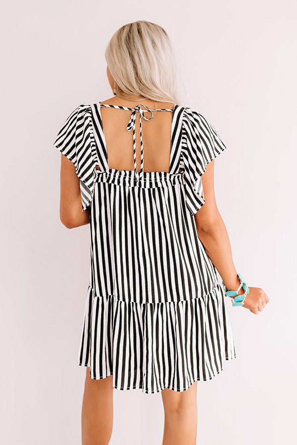 Regatta Bliss Stripe Shift Dress In Black Image - 5