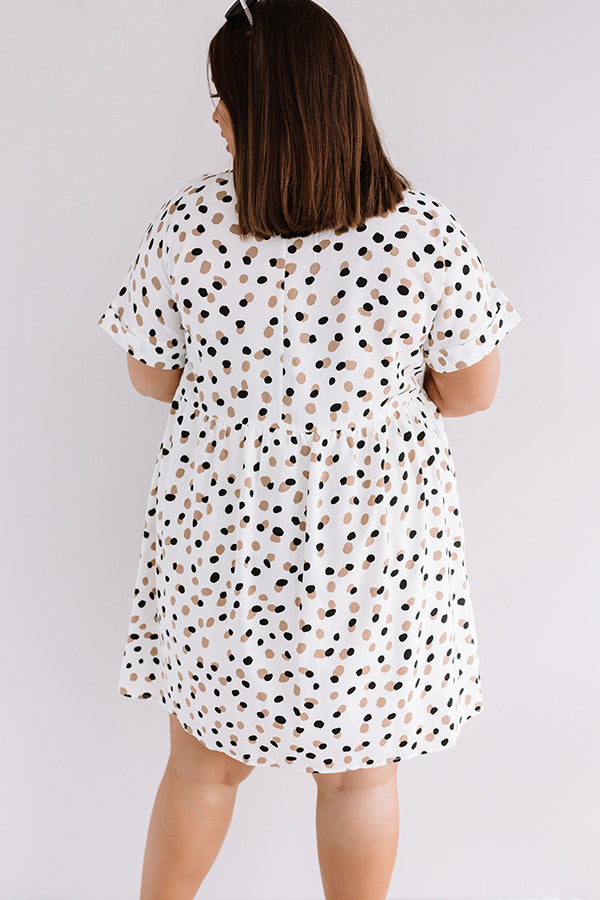 Ready, Set, Rome Babydoll Dress in White Curves Image - 4