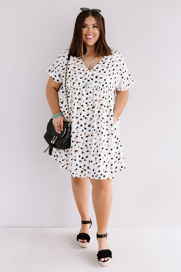 Ready, Set, Rome Babydoll Dress in White Curves Image - 2