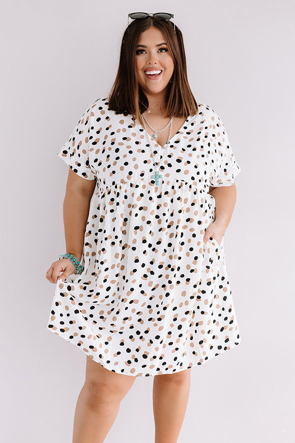 Ready, Set, Rome Babydoll Dress in White Curves Image - 3