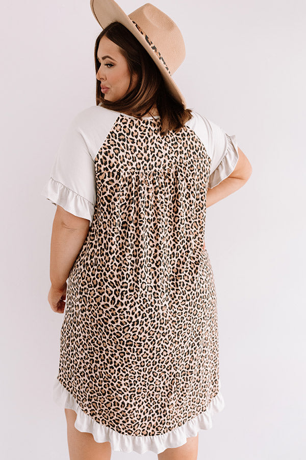 Social Hour Shift Dress In Stone Curves Image - 2