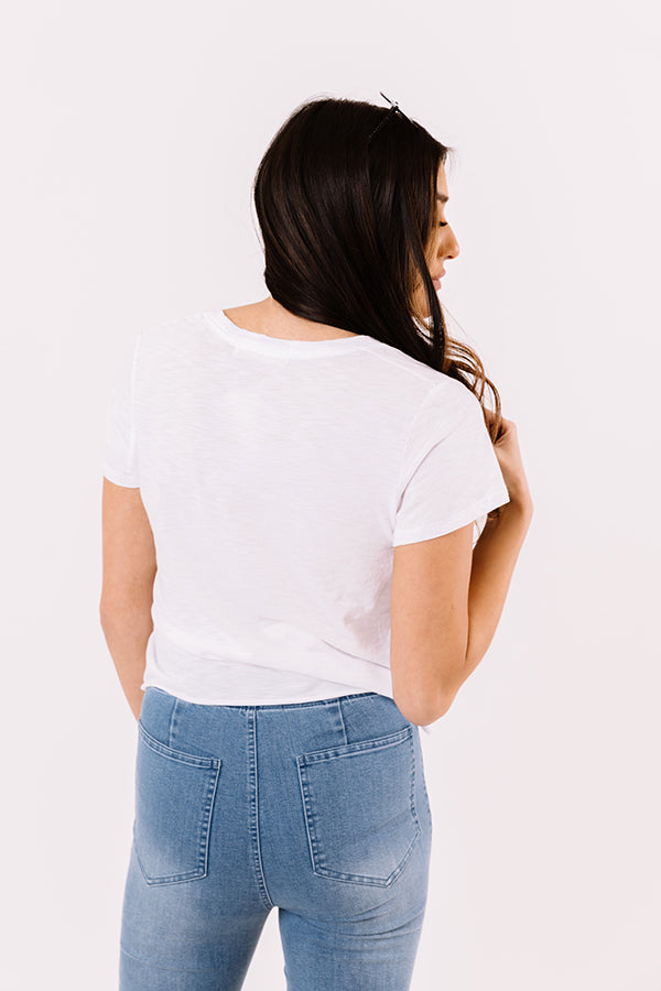 Start The Day Crop Top In White • Impressions Online Boutique