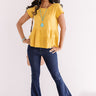 City Square Shift Top In Marigold Image - 1