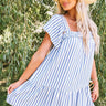 Regatta Bliss Stripe Shift Dress In Periwinkle Image - 1