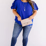 Talkin' About Tulum Shift Top In Royal Blue Curves Image - 1