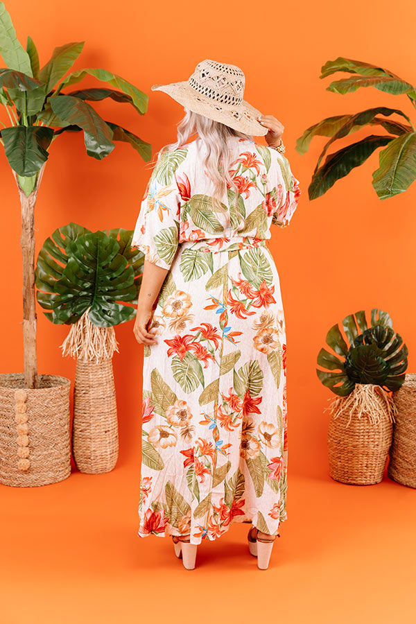 Hello From Hawaii Floral Maxi    Curves Image - 5