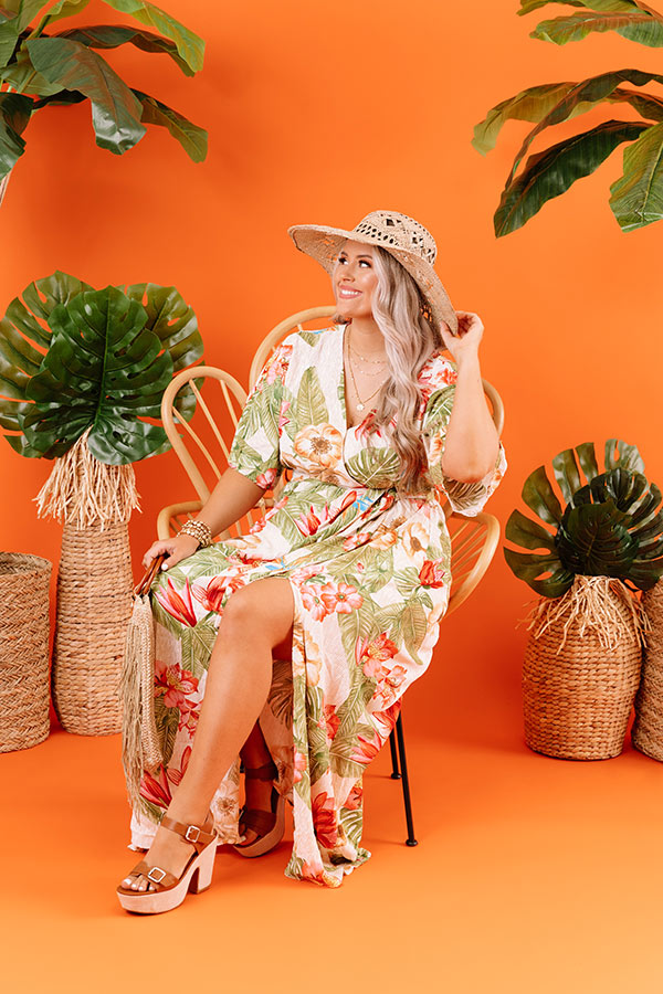 Hello From Hawaii Floral Maxi    Curves Image - 1